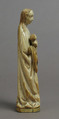 Virgin and Child, Elephant ivory modern copper-gilt crown, French
