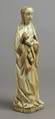 Virgin and Child, Elephant ivory modern copper-gilt crown, French