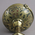 Ciborium, Champlevé enamel, copper-gilt, Spanish