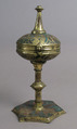 Ciborium, Champlevé enamel, copper-gilt, Spanish