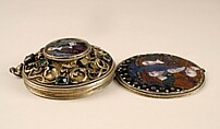 Reliquary, Painted enamel, silver-gilt, glass, French (?)