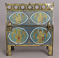 Chasse, Champlevé enamel, copper-gilt, European