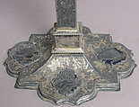 Reliquary, Silver-gilt, basse taille enamel, Italian