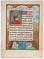 Manuscript Leaf wtih Saint Dorothy, from a Book of Hours, Tempera, ink, and shell gold on parchment, Netherlandish