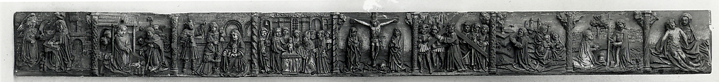 Scenes from the Life of Christ, Walnut, painted and gilded, French