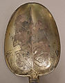 Spoon, Silver-gilt, lapis lazuli, French
