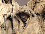 Mourners and Soldiers from a Crucifixion, Alabaster, traces of paint, South Netherlandish