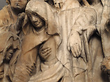 Mourners and Soldiers from a Crucifixion, Alabaster, traces of paint, South Netherlandish
