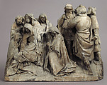 Mourners and Soldiers from a Crucifixion, Alabaster, traces of paint, South Netherlandish