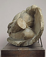 Boy Mourner resting on Helmet and Shield, Alabaster with traces of paint, South Netherlandish or Rhenish