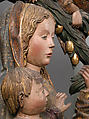 The Miracle of the Palm Tree on the Flight to Egypt, Walnut, gesso, paint, and gilding, Spanish