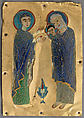 Plaque with Presentation in the Temple, Cloisonné enamel, gold, Byzantine
