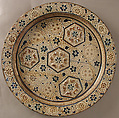 Dish, Tin-glazed earthenware, Spanish