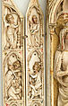 Folding Shrine with Virgin and Child, Elephant ivory, traces of paint and gilding, French