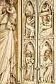Folding Shrine with Virgin and Child, Elephant ivory, traces of paint and gilding, French