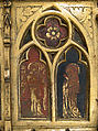 Plaque with Six Inset Panels, Copper-gilt, champlevé translucent enamel, French