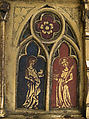 Plaque with Six Inset Panels, Copper-gilt, champlevé translucent enamel, French