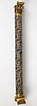 Colonnette from a Reliquary Shrine, Champlevé enamel, copper alloy, gilt, German