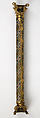 Colonnette from a Reliquary Shrine, Champlevé enamel, copper alloy, gilt, German