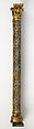 Colonnette from a Reliquary Shrine, Champlevé enamel, copper alloy, gilt, German