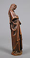 Virgin of the Annunciation, Walnut with traces of paint, originally painted, North French School