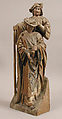 King Clothar II and an Attendant, Oak, painted, French