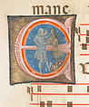 Gradual, Tempera and ink on parchment, with oak and tooled leather binding, Italian