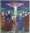 Plaque with the Crucifixion, Nardon Pénicaud  French, Painted enamel, copper, French