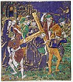 Plaque with Christ Carring Cross, Nardon Pénicaud  French, Painted enamel, copper, French