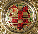 Plate, Silver gilt and translucent enamel, Portuguese