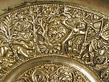Plate, Silver gilt and translucent enamel, Portuguese