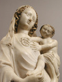 Virgin and Child, Marble, polychromy, gilding, French