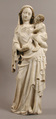 Virgin and Child, Marble, polychromy, gilding, French
