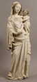 Virgin and Child, Marble, polychromy, gilding, French