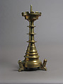 Candlestick, Pricket, Brass, South Netherlandish