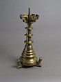 Candlestick, Pricket, Brass, South Netherlandish