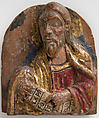 Miniature Relief of Hebrew Prophet Isaiah with Scroll, Wood, polychromy, gilding, German