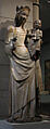 Virgin and Child, Guillem Seguer, Limestone with polychromy and gilding, Catalan