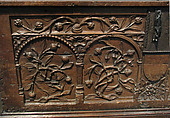 Chest, Walnut, iron mounts, French or Netherlandish