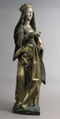 Saint Catherine, Limewood with paint and gilding, German