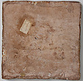 Tile, Earthenware, tin-glaze (Majolica), Italian