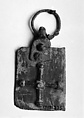 Rectangular Pendant, Copper alloy, silver, European