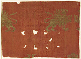 Textile with Griffin and Fawn Design, Silk, metal thread, Italian