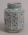 Pharmacy Jar, Tin-glazed earthenware, Italian