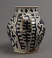 Two-Handled Jar with Stag, Tin-glazed earthenware, Italian