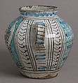 Two-Handled Jar with Birds and a Coat of Arms, Tin-glazed earthenware, Italian