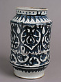 Pharmacy Jar, Tin-glazed earthenware, Italian