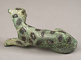 Brooch in the Form of a Panther, Copper alloy inlaid with silver and niello, Roman