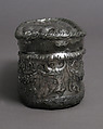 Box with Sleeping Eros, Silver, Roman or Byzantine