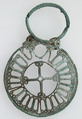 Plaque, Openwork, Copper alloy, Byzantine